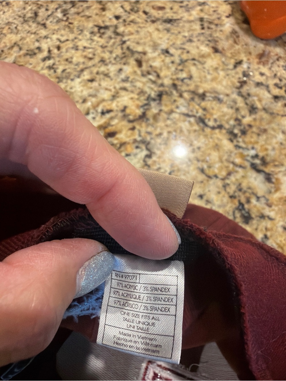 A&M Maroon Embroidered Logo Cap with White Stitching Gig Em!! - Picture 7 of 7